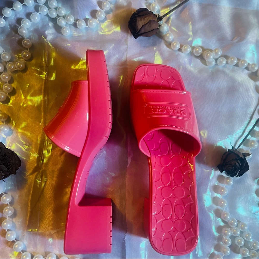 Coach jelly shoes